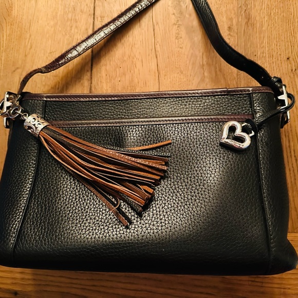 Brighton cross-body long strap bag, perfect size 11" x 7" x 4" great cond. - Picture 2 of 4